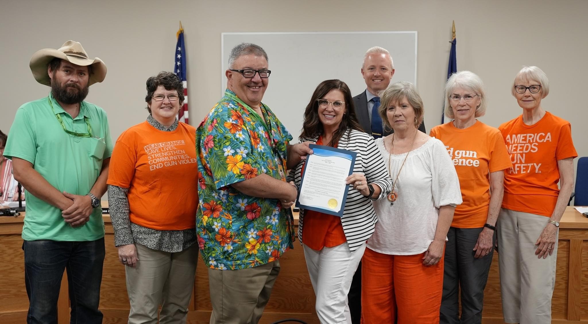 Johnson County Board of Supervisors - Wear Orange Proclamation (June 2024)