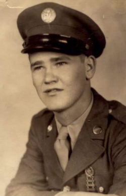 Bernard Hansen's Army ID photo