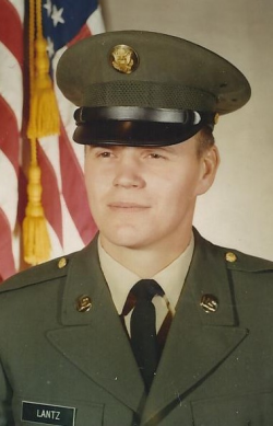 Chris Lantz's Army ID photo