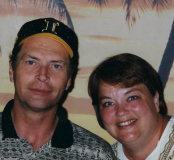 Christopher Graves with his wife, Robin, years after the war