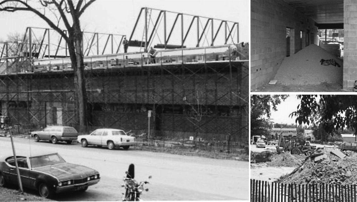 Photos of the current Sheriff's office and jail building under construction which started in 1979 and finsihed in 1981