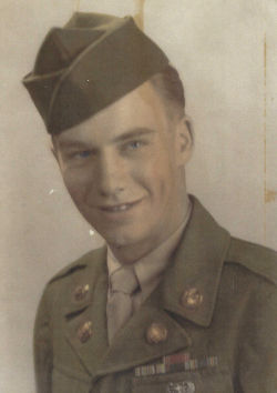 Photo of Dale Brown Sr in his military uniform