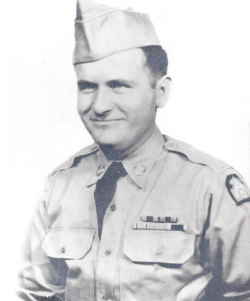Donald Cox smiling in his Army uniform again