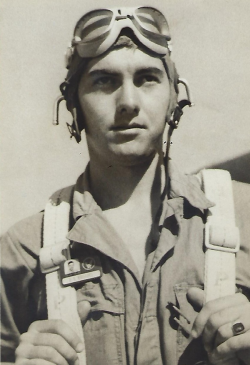 Donald Rhoades wearing his Air Corps uniform