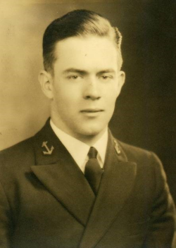 Leonard Ewoldt's Navy ID photo