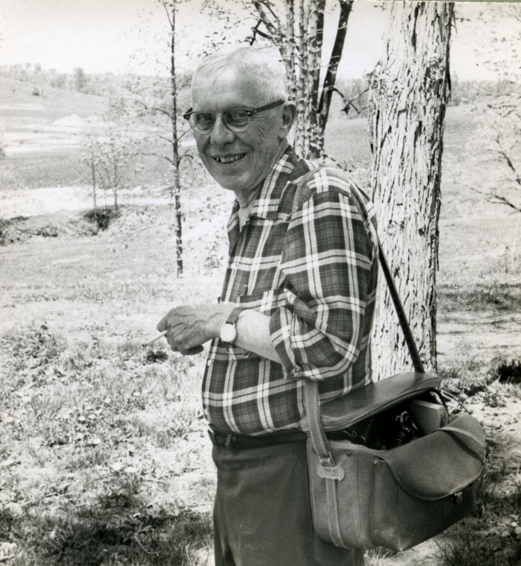 Photo of Fred Kent with his camera