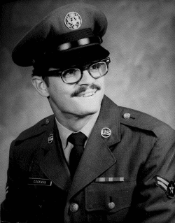 Larry Cookman's military ID photo