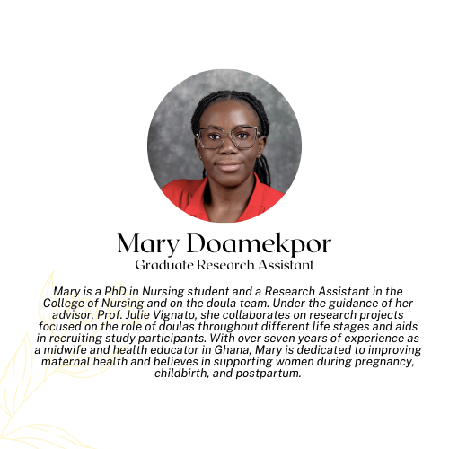 Mary, graduate assistant