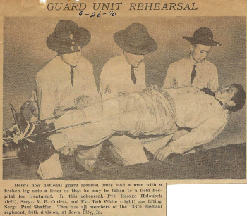 photo of Paul Shaffer at Guard Unit Rehearsal