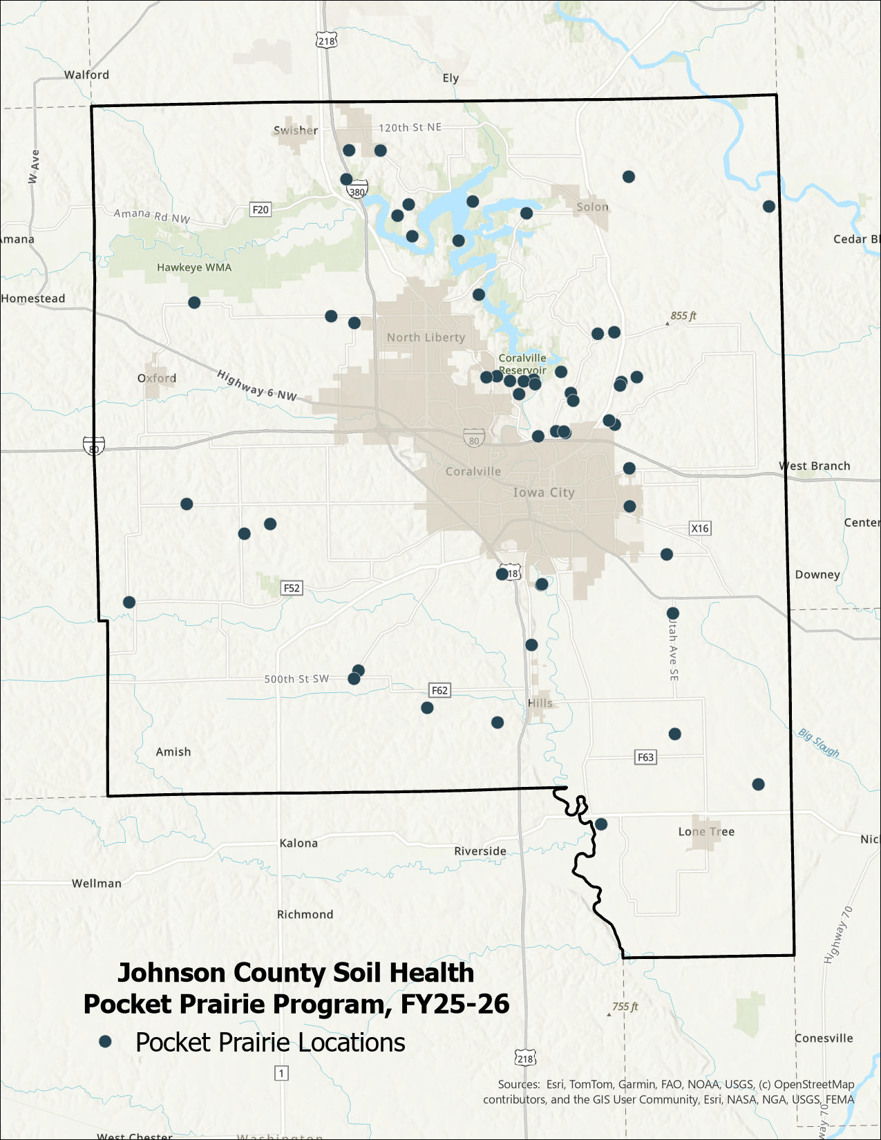 Map of Prairie Pockets