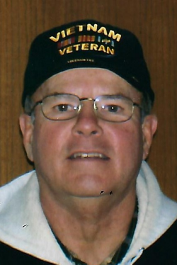 Robert Long years later wearing his Vietnam Veteran's hat in an up close photo