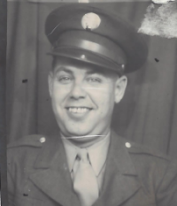 Harold Ruppert wearing his Army uniform