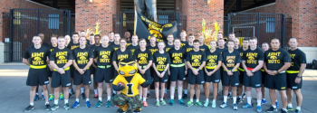 University of Iowa ROTC Mighty Hawkeye Battalion group photo