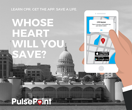 PulsePoint. Whose heart will you save? Learn CPR. Get the app. Save a life.