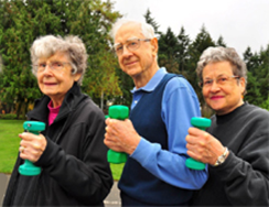 Photo of seniors exercising