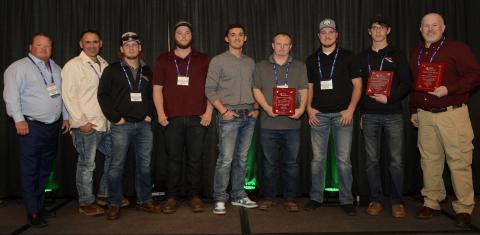 Steve Streb, Marcelo “Hoss” Oyarzun, Will Greiner, Brad Rodgers, Mateo Oyarzun, Tucker Kemp, Brady Hahn, Geoff Streb and Brad Freidhof representing the Johnson County Conservation Board