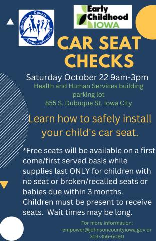 Car Seat Check Flyer English